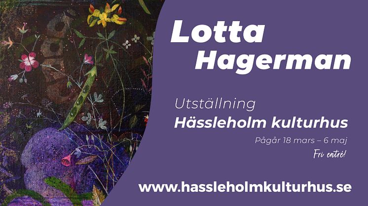 Pressvisning av utställning med Lotta Hagerman i Hässleholm kulturhus