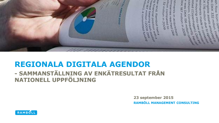 Nationell uppföljning av Regionala Digitala Agendan (Ramböll)