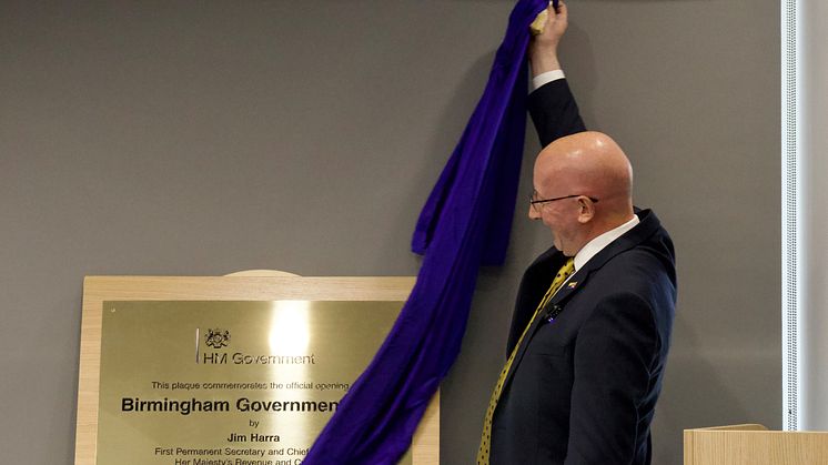 HMRC CEO Jim Harra formally opens Birmingham Regional Centre