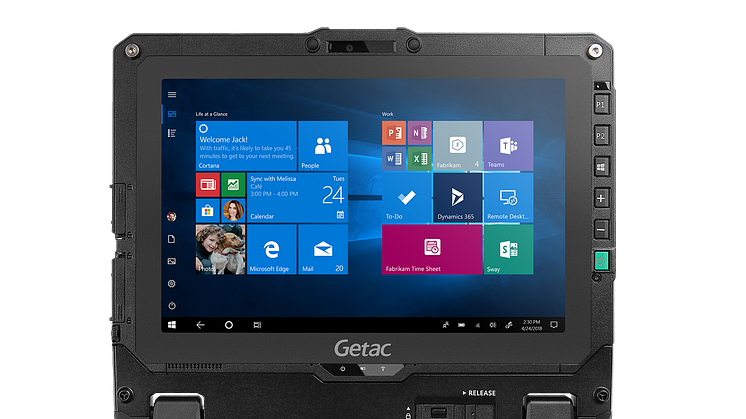 Das neue Getac Tablet UX10 ist ideal geeignet für alle Tätigkeiten im Außenbereich  Bild: Getac