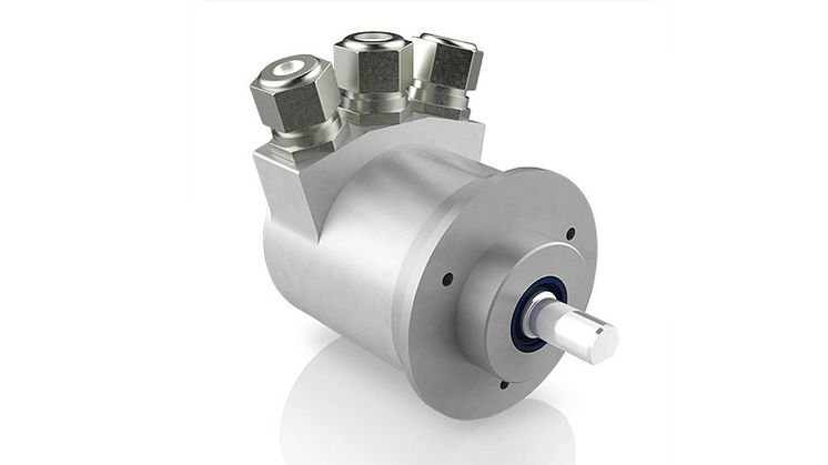 Industrial encoder with retrofit flange