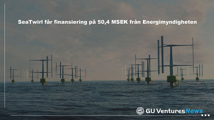 SeaTwirl får finansiering på 50,4 MSEK från Energimyndigheten