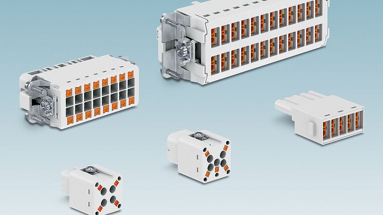 Push-in contact inserts for heavy-duty connectors