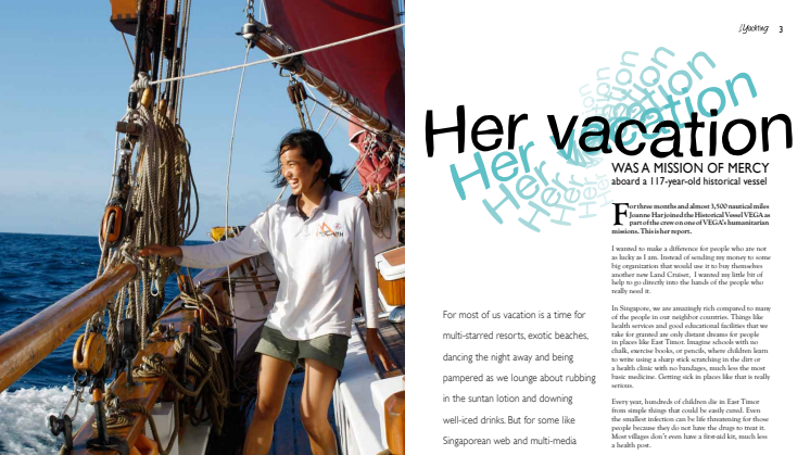 VEGA featured in Sea Yachting September-October 2010 Issue