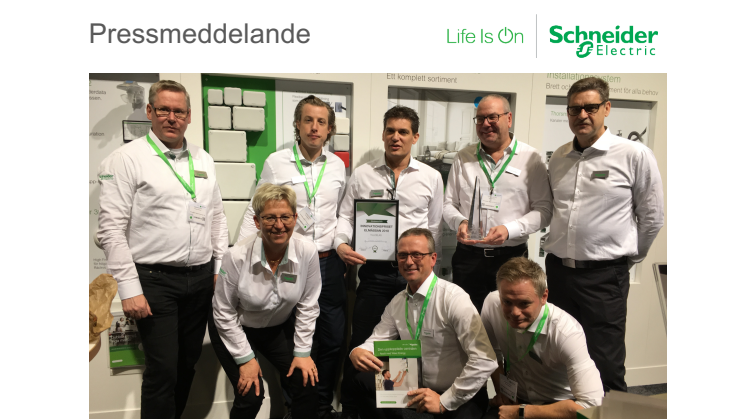 Schneider Electric vinner innovationspris för intelligent elcentral