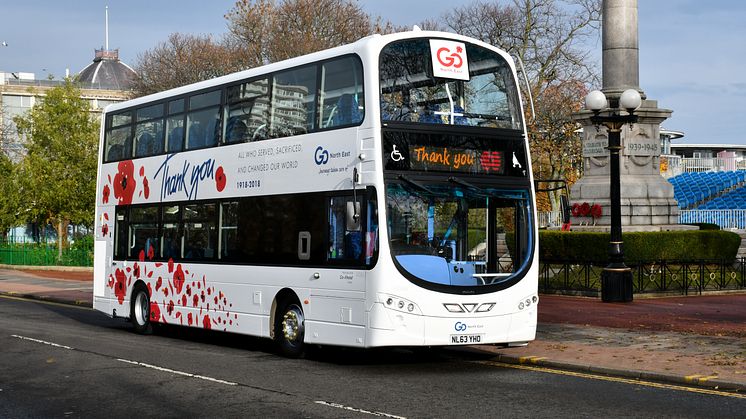 Go North East offers free bus travel for veterans and members of the Armed Forces