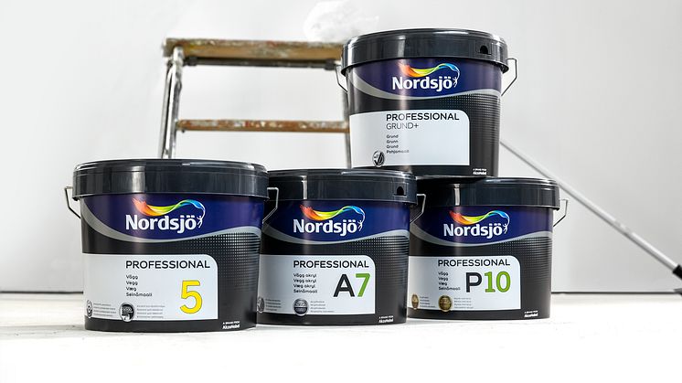 Nordsjös nya proffssortiment för yrkesmålare