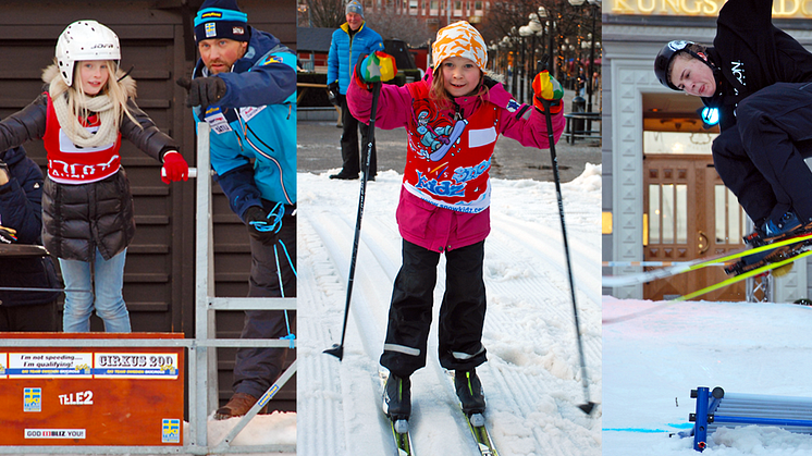 Förra årets snöfest i Kungsträdgården blev en succé. Foto: Lotte Jernberg/Svenska Skidförbundet