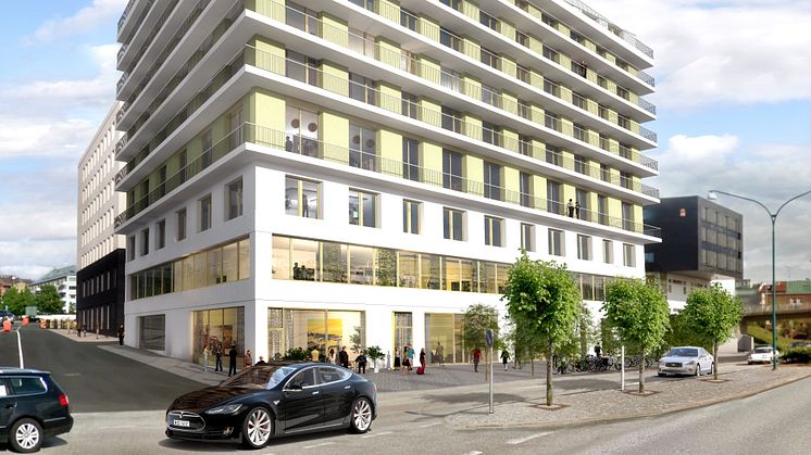 Midroc utvecklar ett nytt kvarter med hotell, butiker, restauranger, kontor och hotell i centrala Helsingborg. Byggnaden Scala är det andra utvecklingsprojektet i området. 
