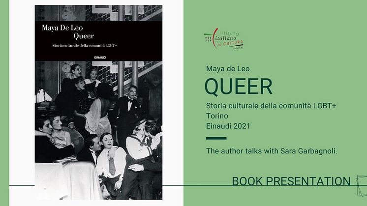 Presentation of "Queer" a book about the LGBT+ history by Maya De Leo