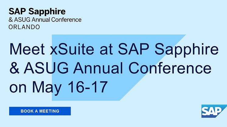 xSuite at SAP Sapphire & ASUG Annual Conference 2023