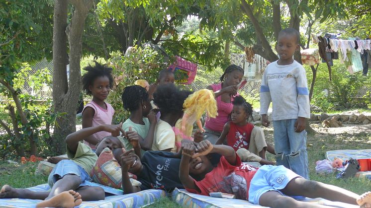 Barn i SOS-Barnbyn Santo, Haiti