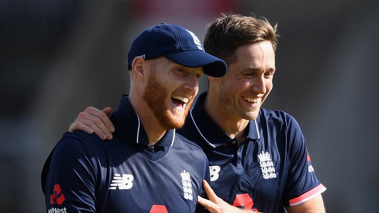 Ben Stokes (L)  with Chris Woakes