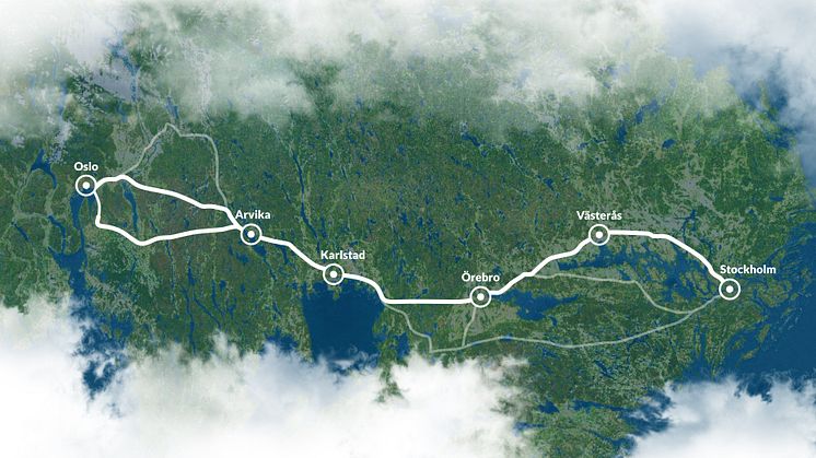 Oslo-Stockholm 2.55 välkomnar ny rapport från Skanska och Alstom