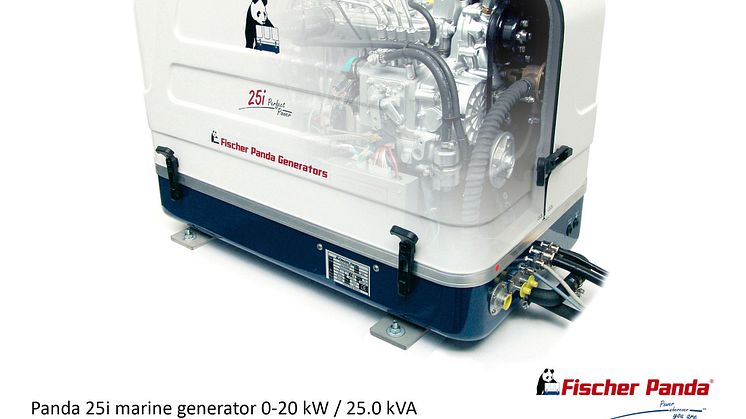 Hi-res image - Fischer Panda UK - Fischer Panda's Panda 25i variable speed generator