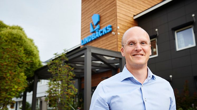 Markus Holmlund, affärschef och vice vd på Lindbäcks Bygg.