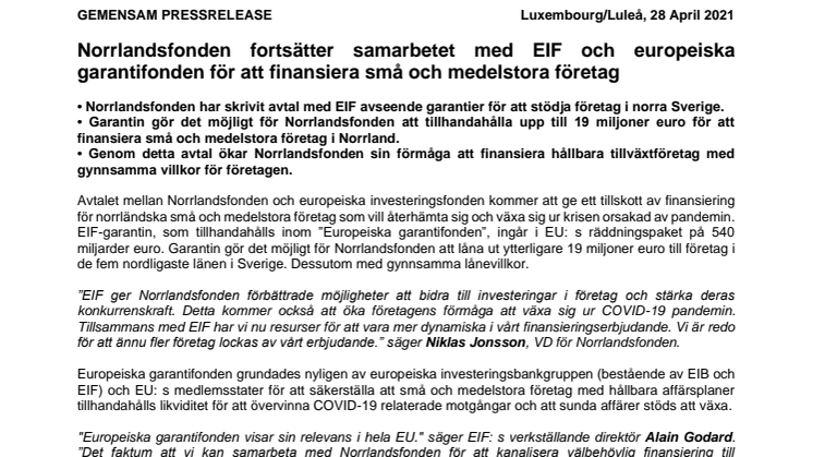 Norrlandsfonden Press release - SWE.pdf