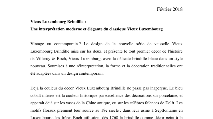 Vieux Luxembourg Brindille : Une interprétation moderne et élégante du classique Vieux Luxembourg