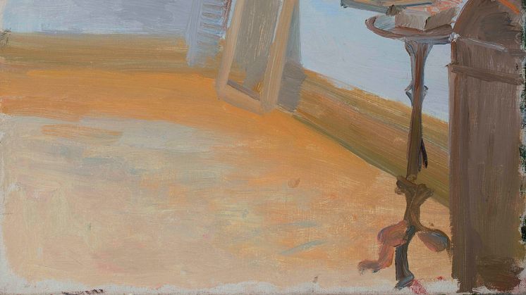Anna Ancher, Aftensol i kunstnerens atelier på Markvej. Tidligst 1913. Skagens Kunstmuseer