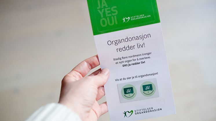 Nordmenn mer positive til organdonasjon etter flere år med høy avslagsprosent