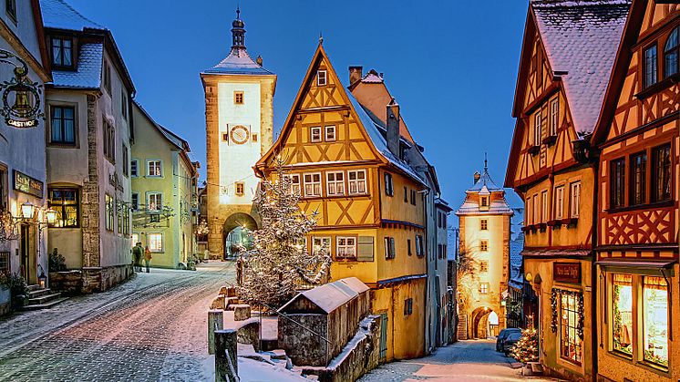 Rothenburg ob der Tauber (Bayern): Plönlein, Weisser Turm. © Willi Pfitzinger/Rothenburg Tourismus Service