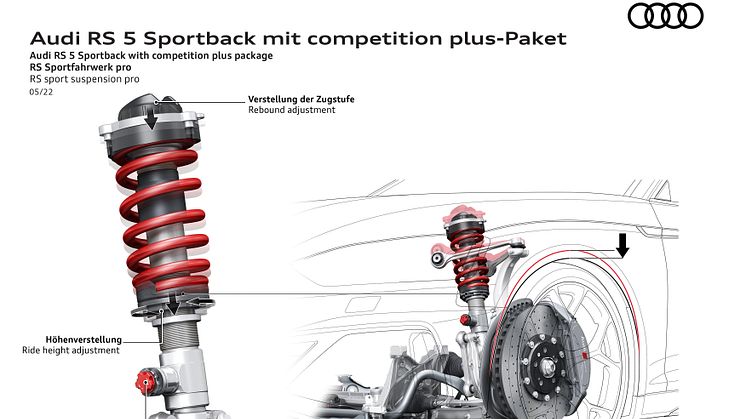 Audi RS 5 Sportback med competition plus pakke (Sebringsort krystaleffekt)