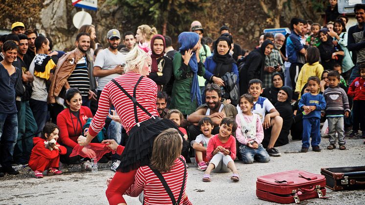 Clowner utan Gränser, Lesbos 2015.