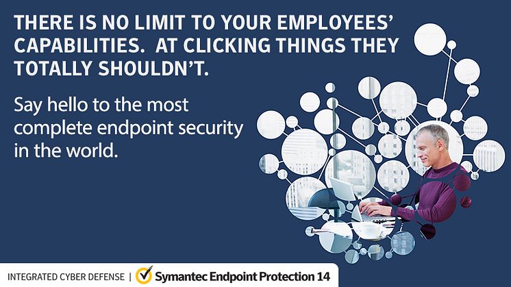 Symantec erbjuder lösningar  som  skyddar enheter hos små och medelstora företag. 