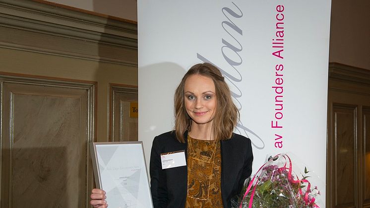 Grundaren av JohannaN röstades fram till Årets Unga Entreprenör Norr