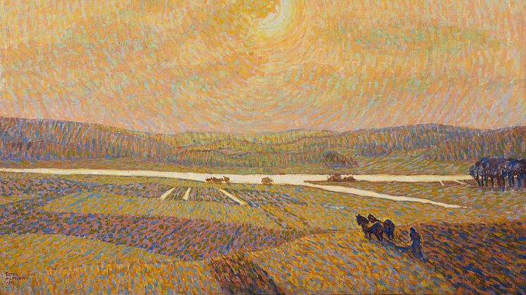 Ester Almqvist, Novemberplöjning, 1914. Olja på duk, 112 x 128,5 cm. Foto: Jönköpings Läns Museum