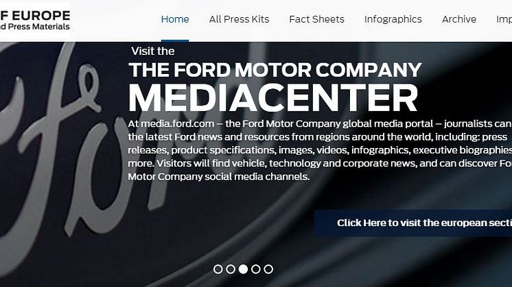 Ford online press kit center 