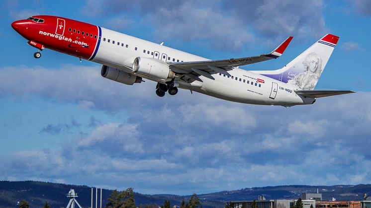 Norwegianin matkustajamäärä ja käyttöaste kasvoivat marraskuussa