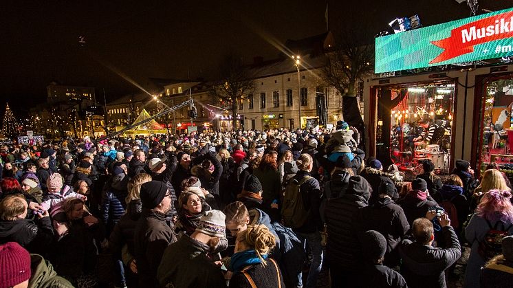 2016 sändes Musikhjälpen från Örebro. Foto: Mattias Ahlm/Sveriges Radio