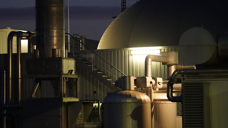Biogasproduktion auf der Biomasseanlage in Essenheim