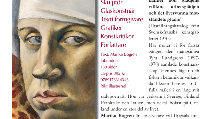Ny bok om konstnären Tyra Lundgren