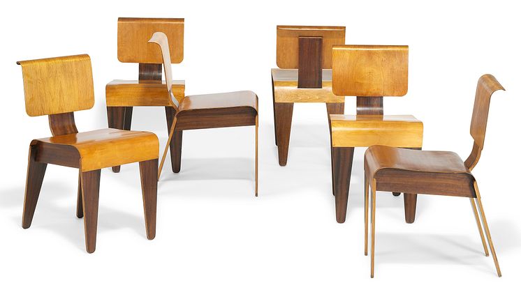 Marcel Breuer: Six “Isokon” stacking chairs