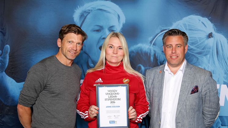 Jennie Axelsson, Stenstorps IF. Här tillsammans med Jesper Blomqvist och Mikael Tykesson