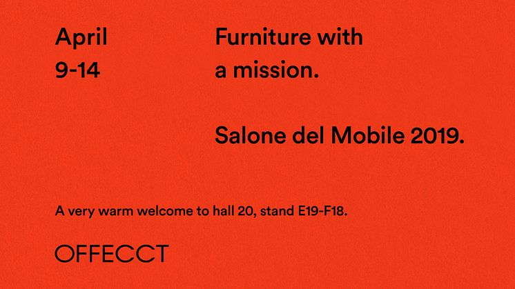 New releases of original design. Furniture with a mission.
