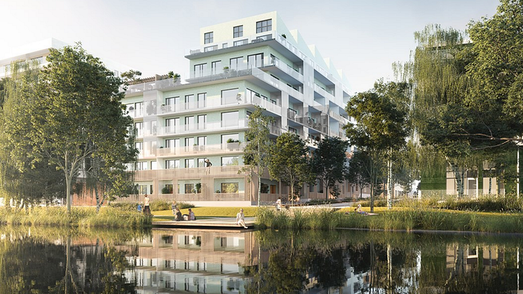 Riksbyggen bygger 49 bostadsrätter med höga miljökrav i Norra Djurgårdsstaden