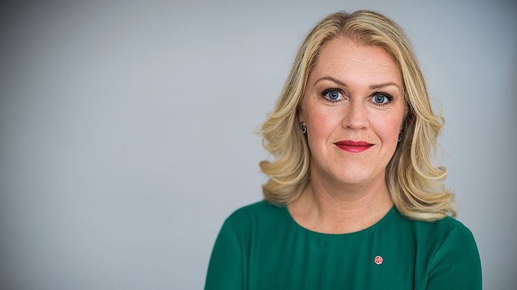 Socialminister Lena Hallengren. Foto: Kristian Pohl/Regeringskansliet