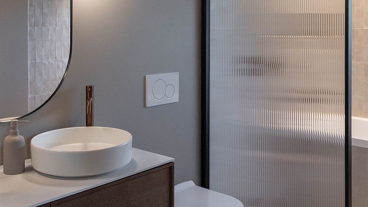 Oslolaisperheen kylpyhuoneeseen mahtuu kaikkea: estetiikkaa, toimivuutta ja paljon sisar-rakkautta