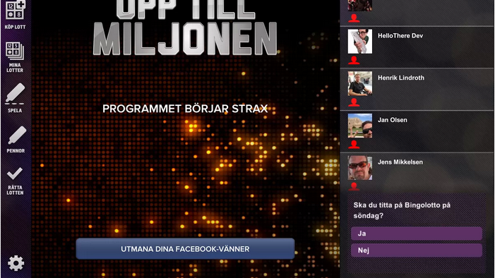 Hello There utvecklar app till BingoLottos nya frågesport-program