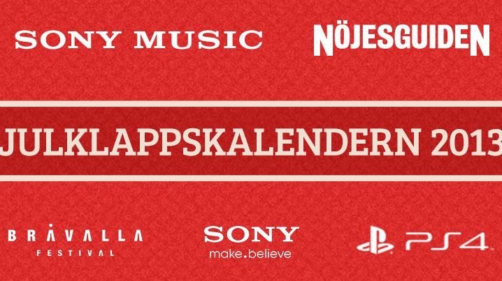 Sony Musics Julklappskalender 2013