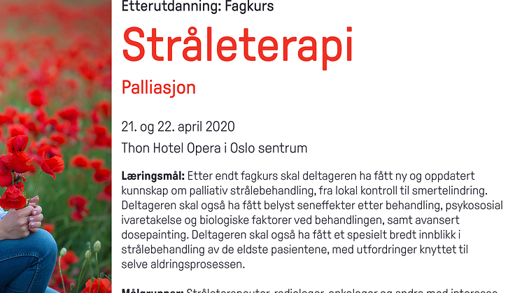 Lær mer om palliasjon 21. april