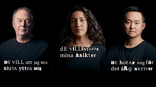 På webbplatsen berättar Bianca Kronlöf, Ulf Mellström, Aida Badeli, Patrik Lundberg och Irena Pozar om sina erfarenheter av hot och hat.