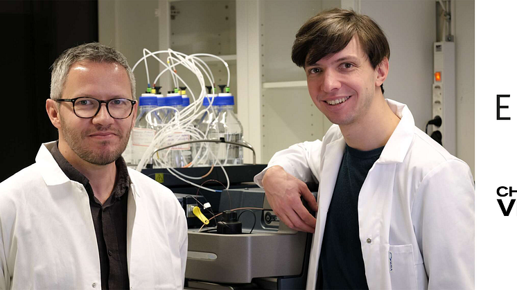 Diagnostikföretaget Elyptas vd Karl Bergman (t v) och doktor Frencesco Gatto (t h). Elypta driver ett brett utvecklingsprogram inom cancer baserad på forskning från Chalmers.
