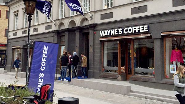 Nu kommer Wayne’s Coffee Nyköping, Motala, Falköping och Helsingborg