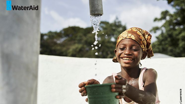 This is Matta. She comes from the village of Tombohuaun in Sierra Leone. Until just a couple of years ago she collected her drinking water from a dirty pool in the forest. Today, Matta, her family and others in the village have access to clean water.