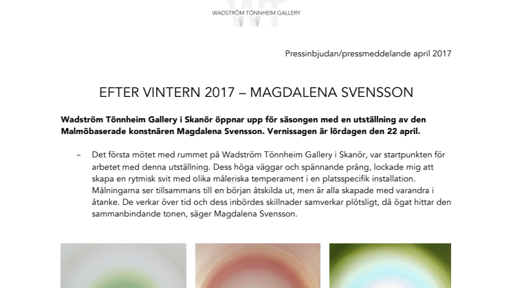 EFTER VINTERN 2017 – MAGDALENA SVENSSON