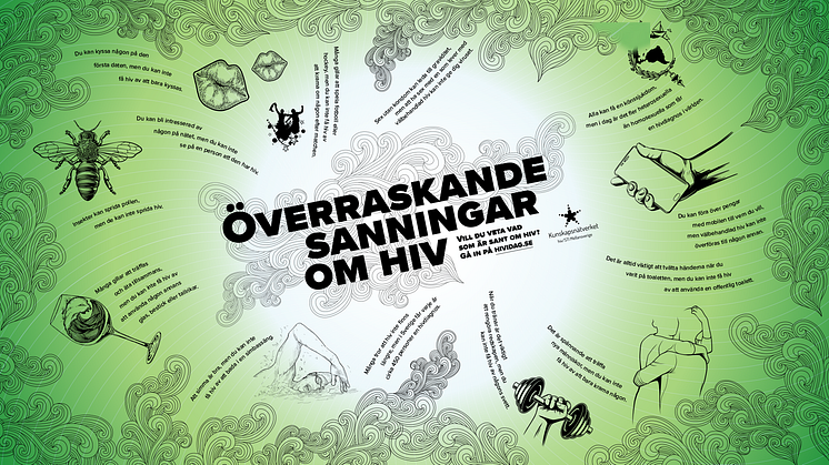 Kampanjen "Överraskande sanningar om hiv" slår hål på myter kring hiv.